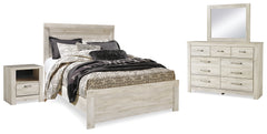 Diamond Furniture - Ashley Furniture - Bellaby Queen Panel Bed, Dresser, Mirror, and Nightstand - Queen Panel Bed, Dresser, Mirror, and Nightstand - B331B14