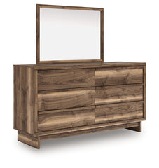 Chirason Queen Panel Bed, Dresser and Mirror