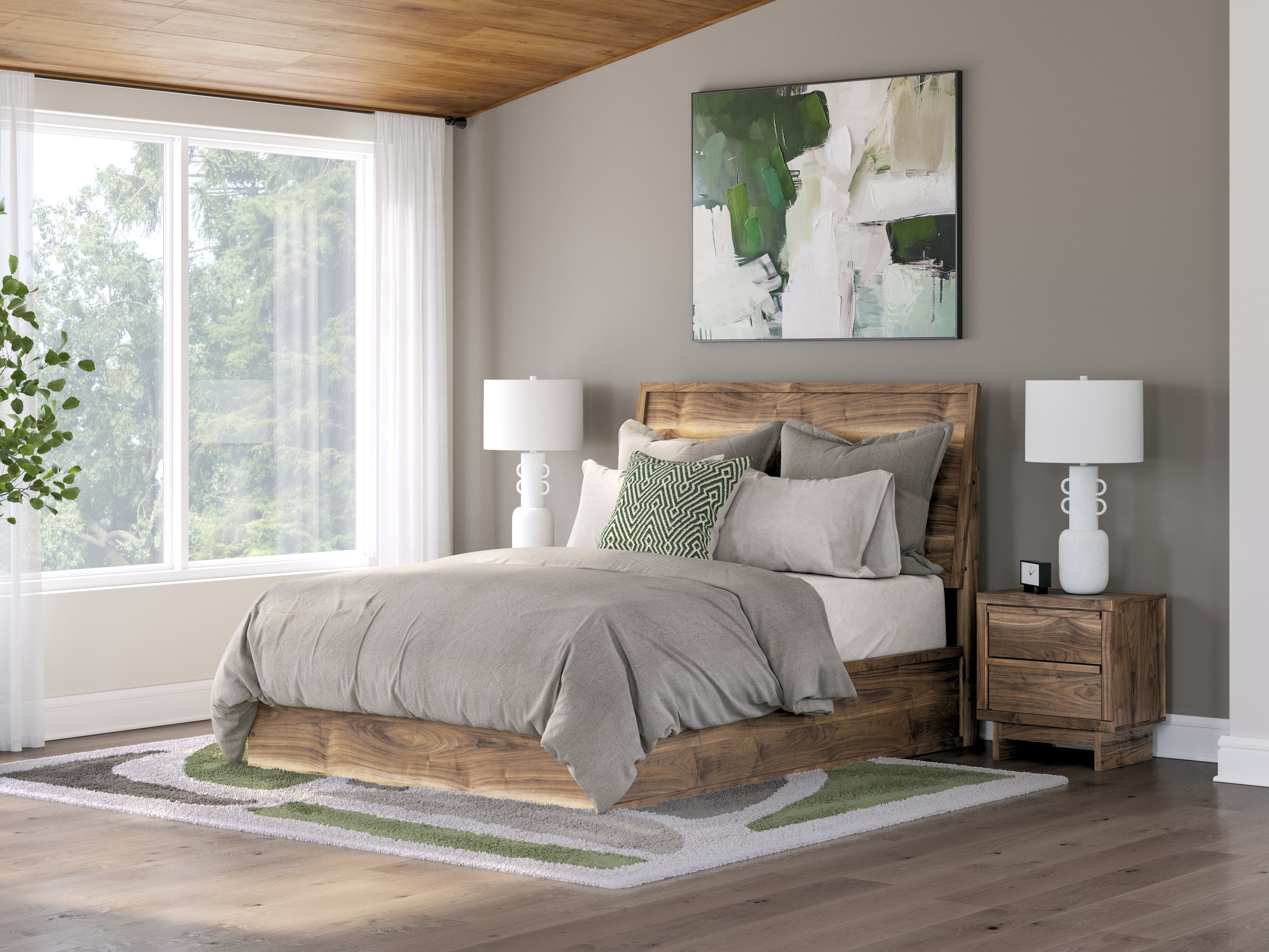 Diamond Furniture - Ashley Furniture - Chirason Bedroom - Queen Panel Bed / Brown - PCB3367B2