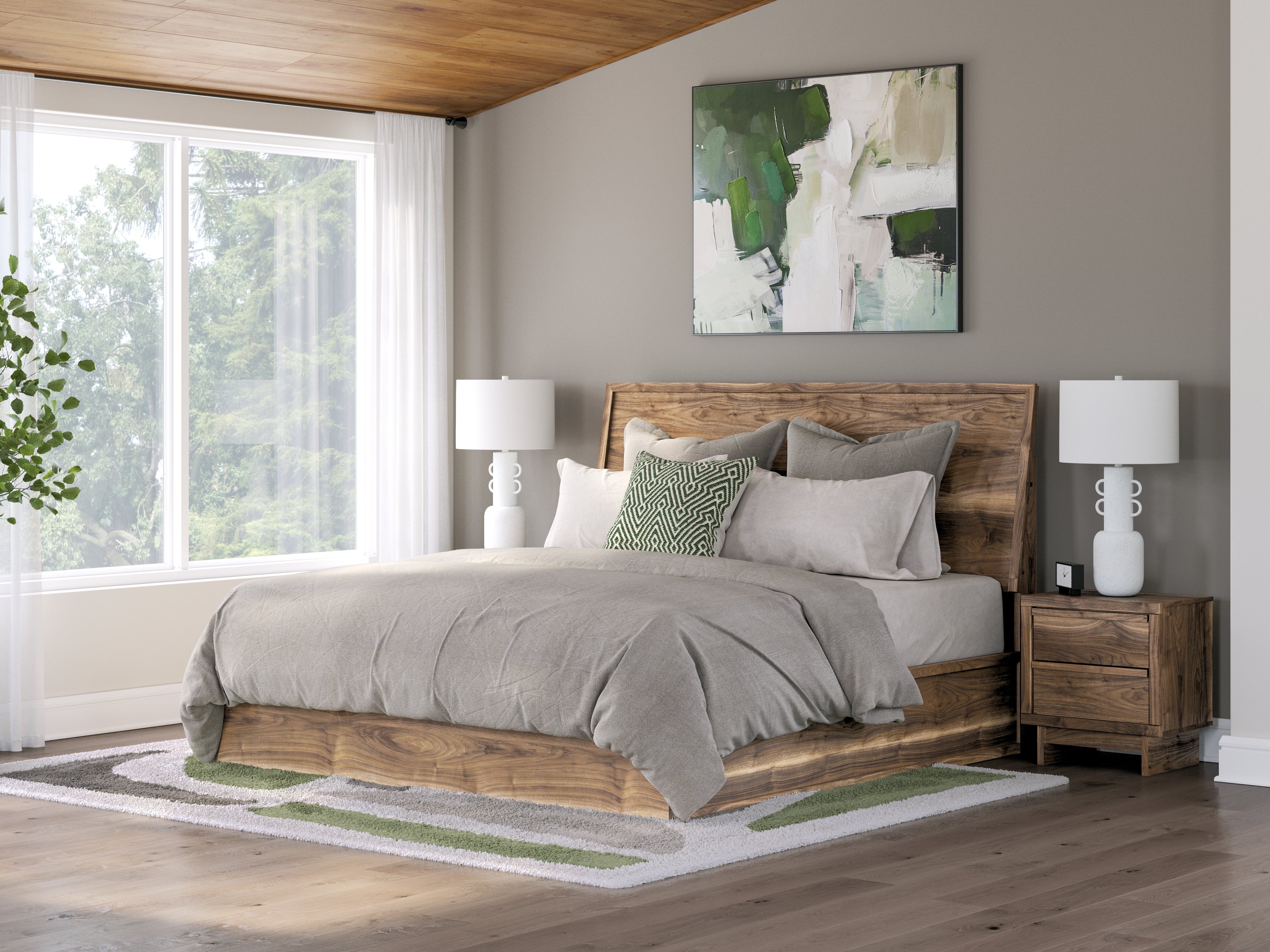 Diamond Furniture - Ashley Furniture - Chirason Bedroom - King Panel Bed / Brown - PCB3367B13