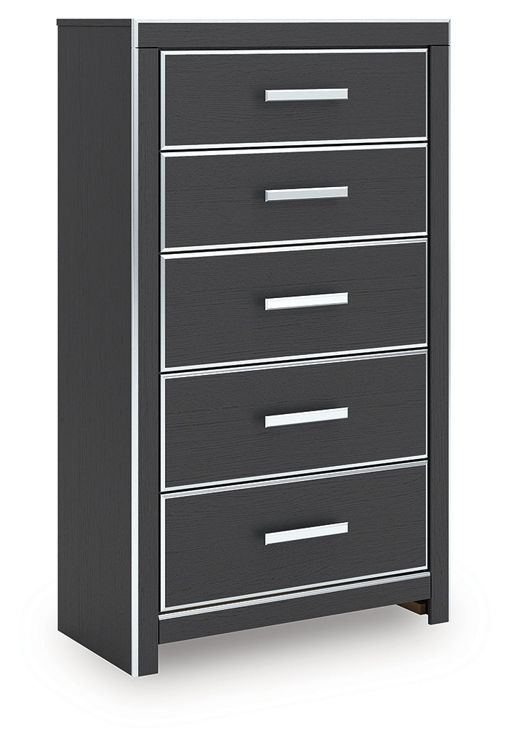 Zuraleus King Storage Bed, Dresser, Mirror, Chest and Nightstand