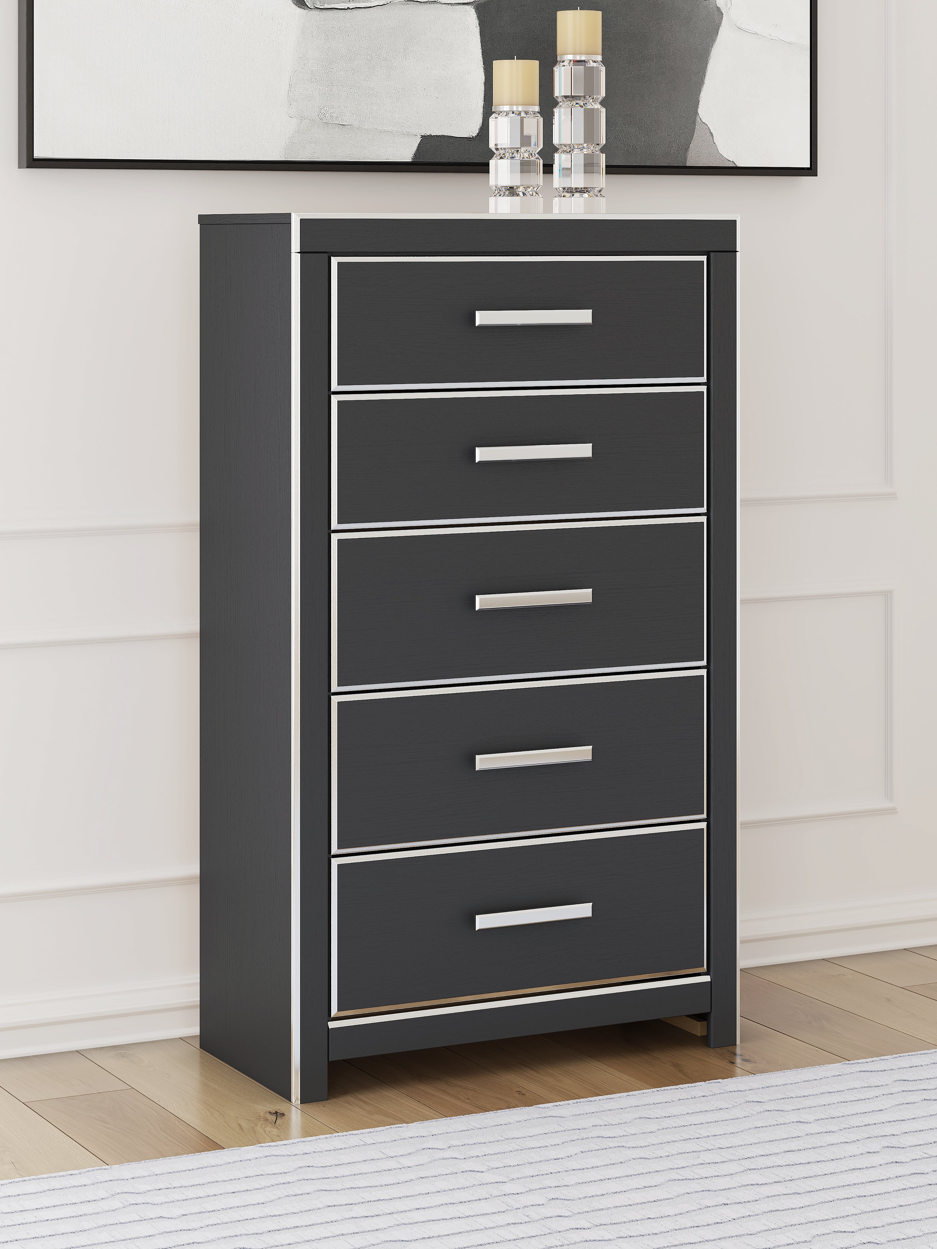Zuraleus King Storage Bed, Dresser, Mirror, Chest and Nightstand