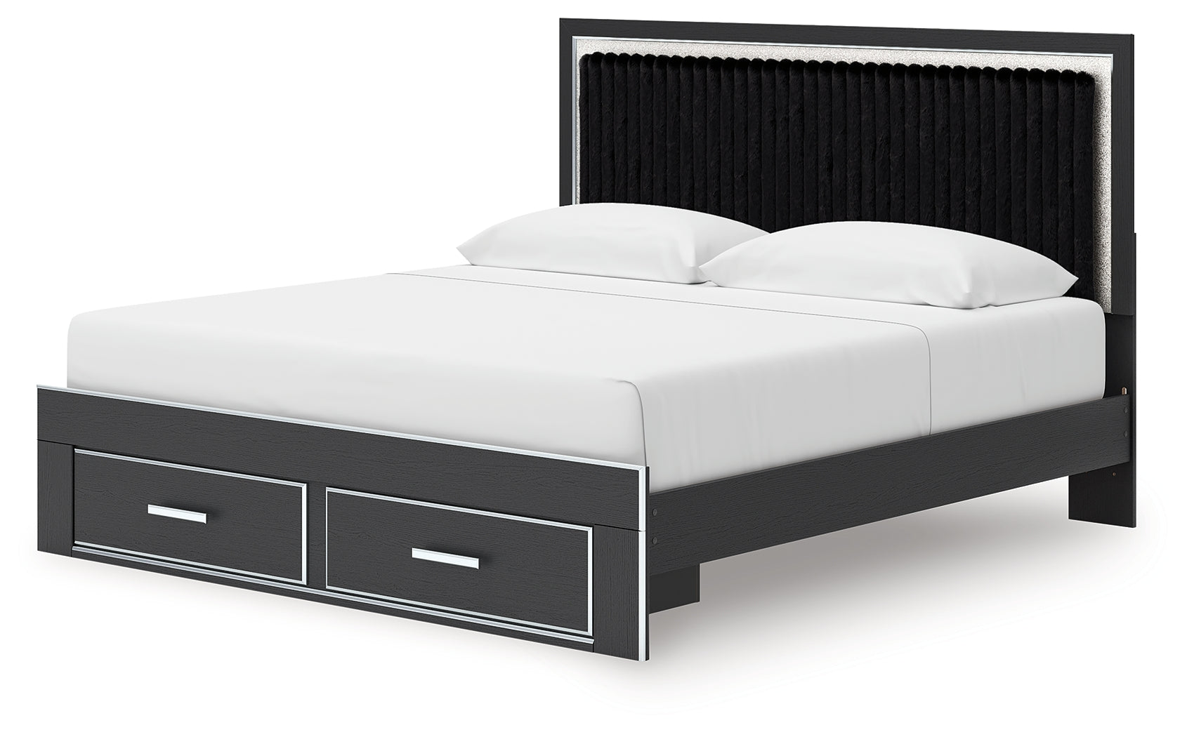 Zuraleus King Storage Bed, Dresser, Mirror, Chest and Nightstand