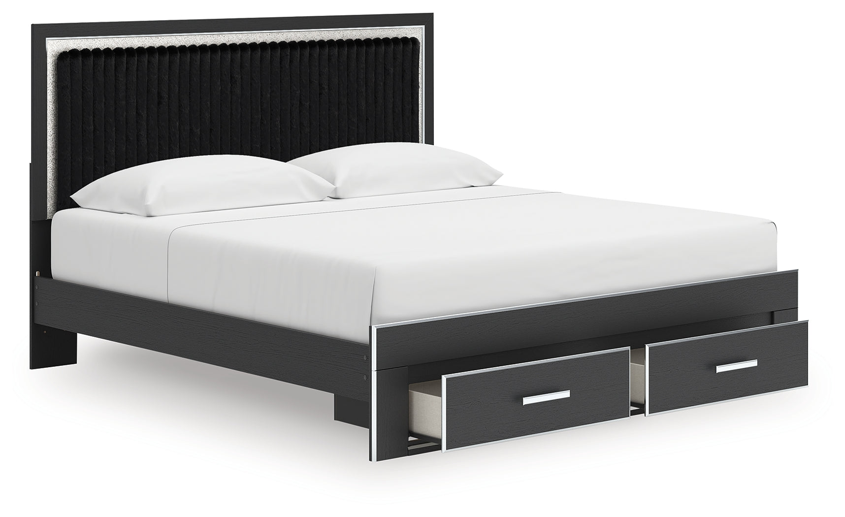 Zuraleus King Storage Bed, Dresser, Mirror, Chest and Nightstand