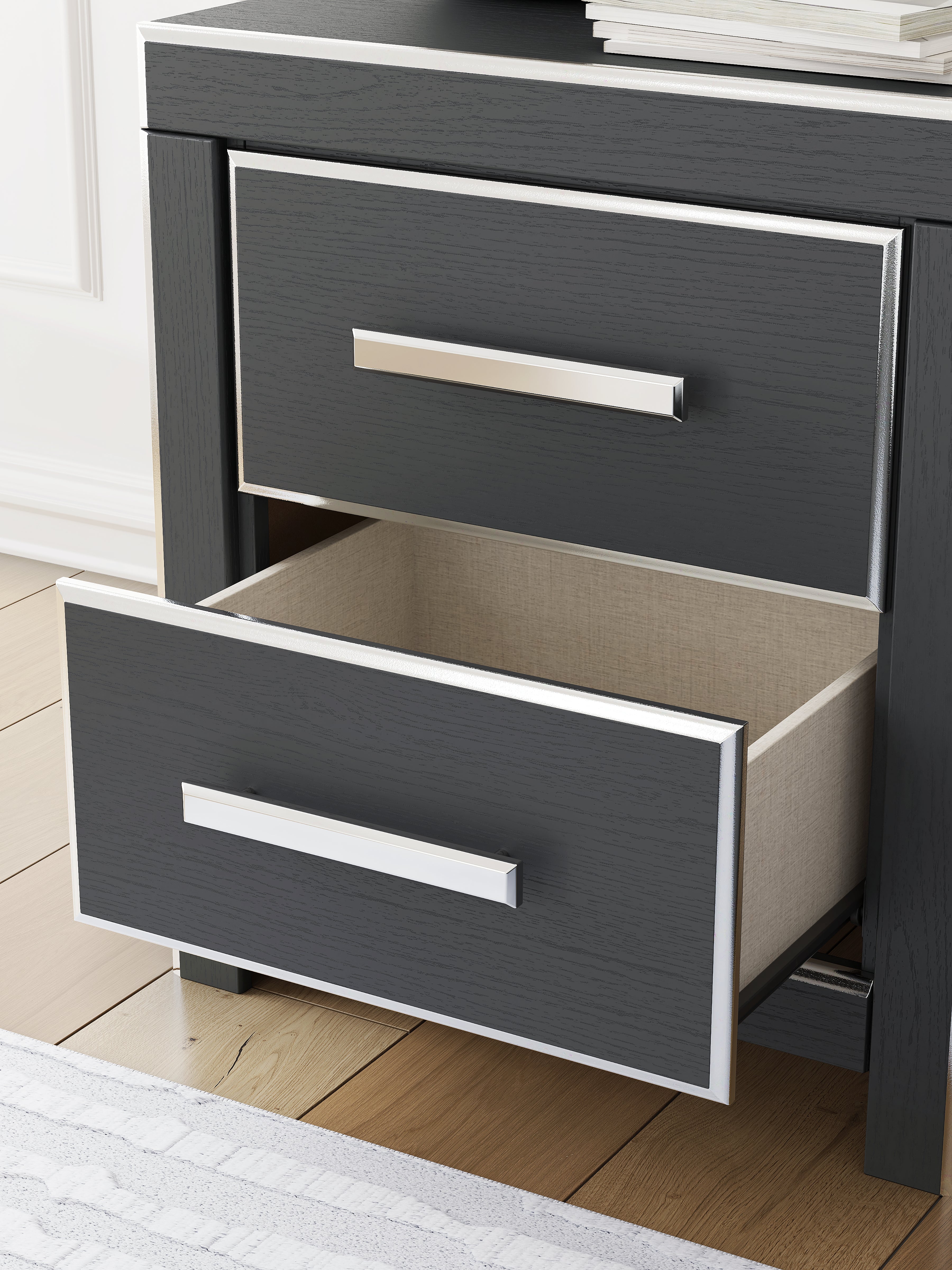 Zuraleus King Storage Bed, Dresser, Mirror, Chest and Nightstand