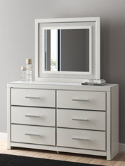 Diamond Furniture - Ashley Furniture - Zuraleus Dresser and Mirror - Dresser and Mirror / White - PCB3381B1