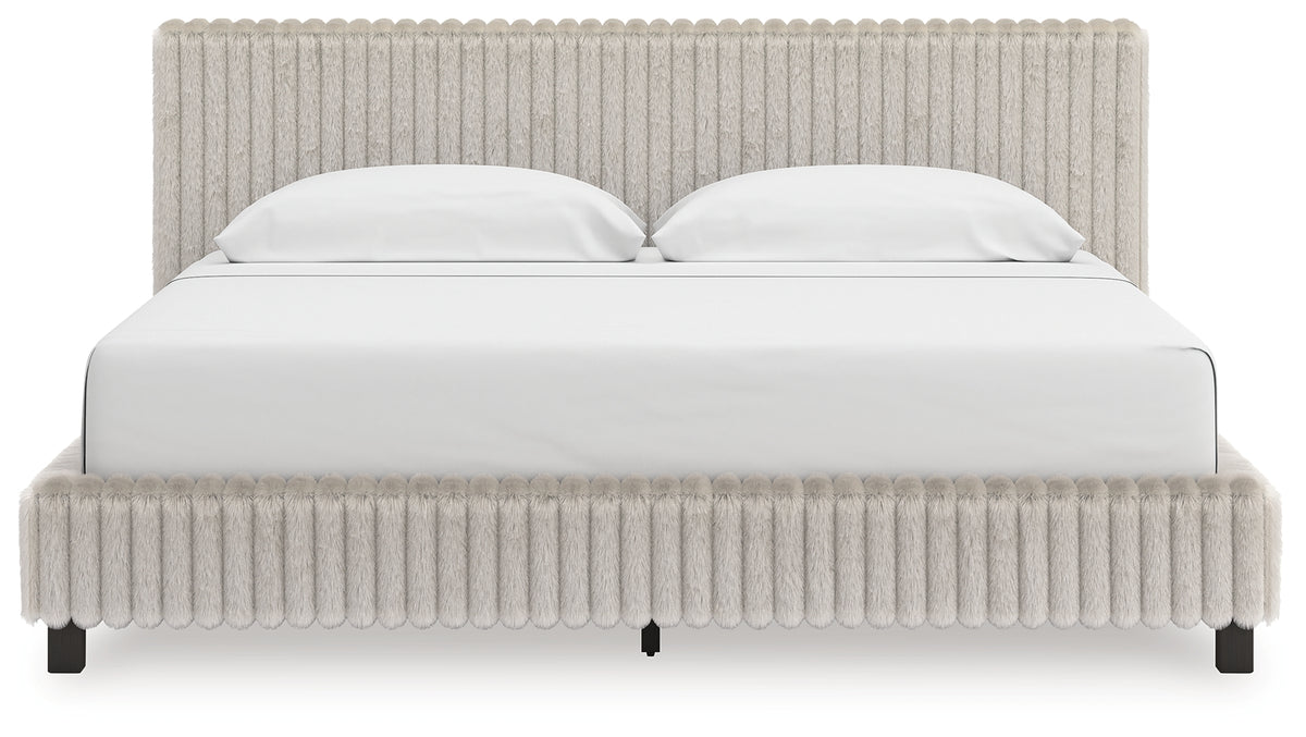 Diamond Furniture - Ashley Furniture - Zuraleus California King Upholstered Bed - California King Upholstered Bed / White - PCB3381B14
