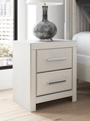 Diamond Furniture - Ashley Furniture - Zuraleus Nightstand - Two Drawer Night Stand / White - PCB3381-92
