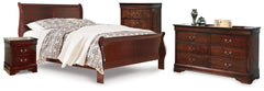 Diamond Furniture - Ashley Furniture - Alisdair Queen Sleigh Bed, Dresser, Chest and Nightstand - Queen Sleigh Bed, Dresser, Chest and Nightstand - B376B35
