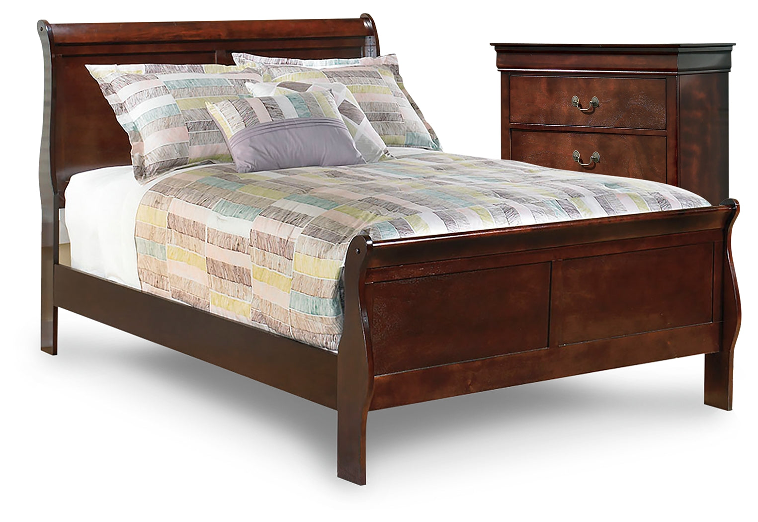 Diamond Furniture - Ashley Furniture - Alisdair Full Sleigh Bed and Chest - Full Sleigh Bed and Chest - B376B34
