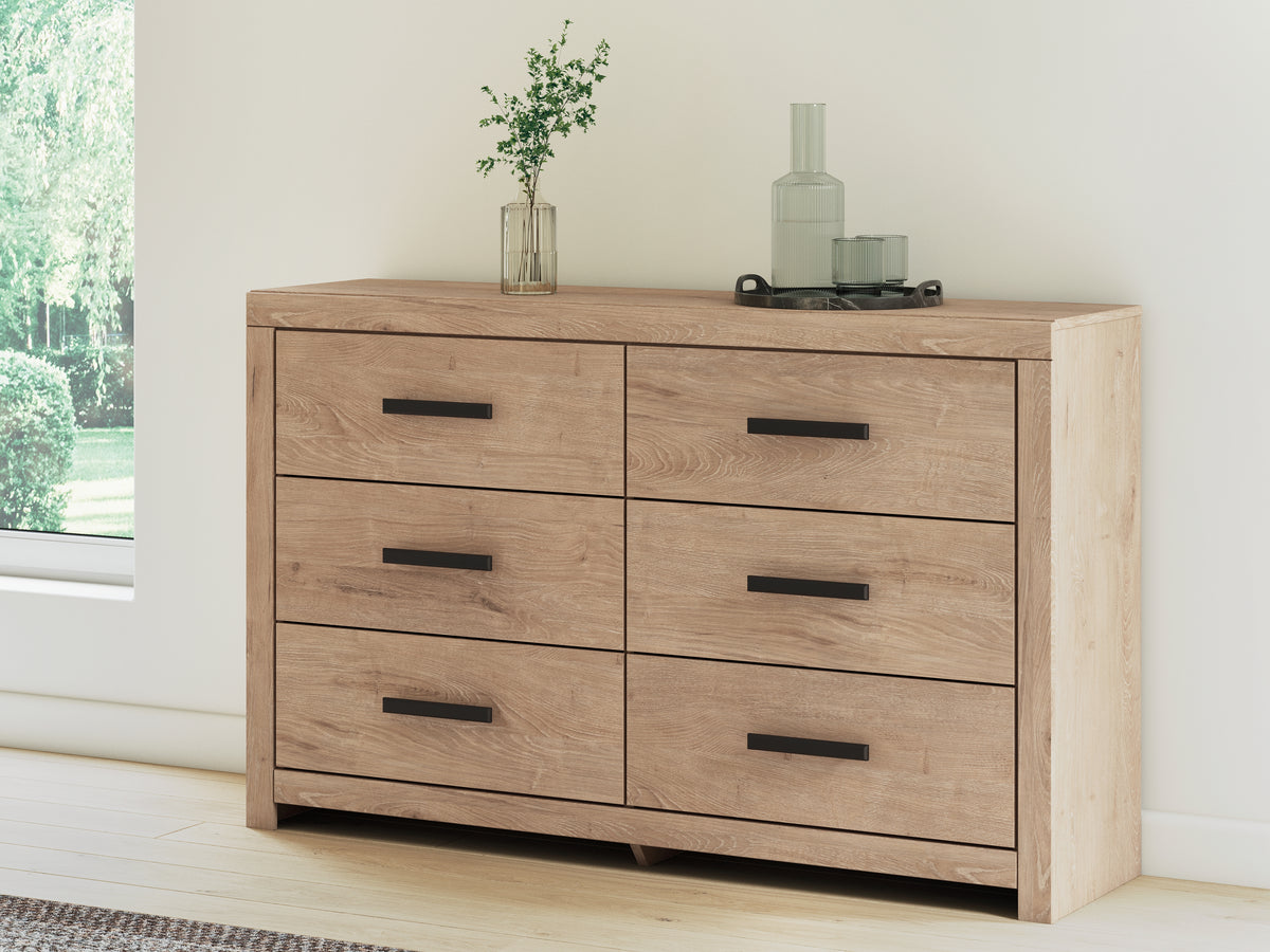 Diamond Furniture - Ashley Furniture - Sanginlane Dresser - Six Drawer Dresser - B3787-31