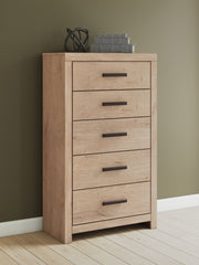 Diamond Furniture - Ashley Furniture - Sanginlane Chest of Drawers - Five Drawer Chest - B3787-46