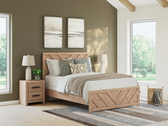 Diamond Furniture - Ashley Furniture - Sanginlane Queen Panel Bed - Queen Panel Bed - B3787B4