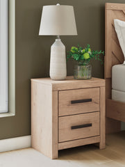 Diamond Furniture - Ashley Furniture - Sanginlane Nightstand - Two Drawer Night Stand - B3787-92