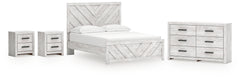Diamond Furniture - Ashley Furniture - Cayboni Queen Panel Bed, Dresser and 2 Nightstands - Queen Panel Bed, Dresser and 2 Nightstands - B3788B13