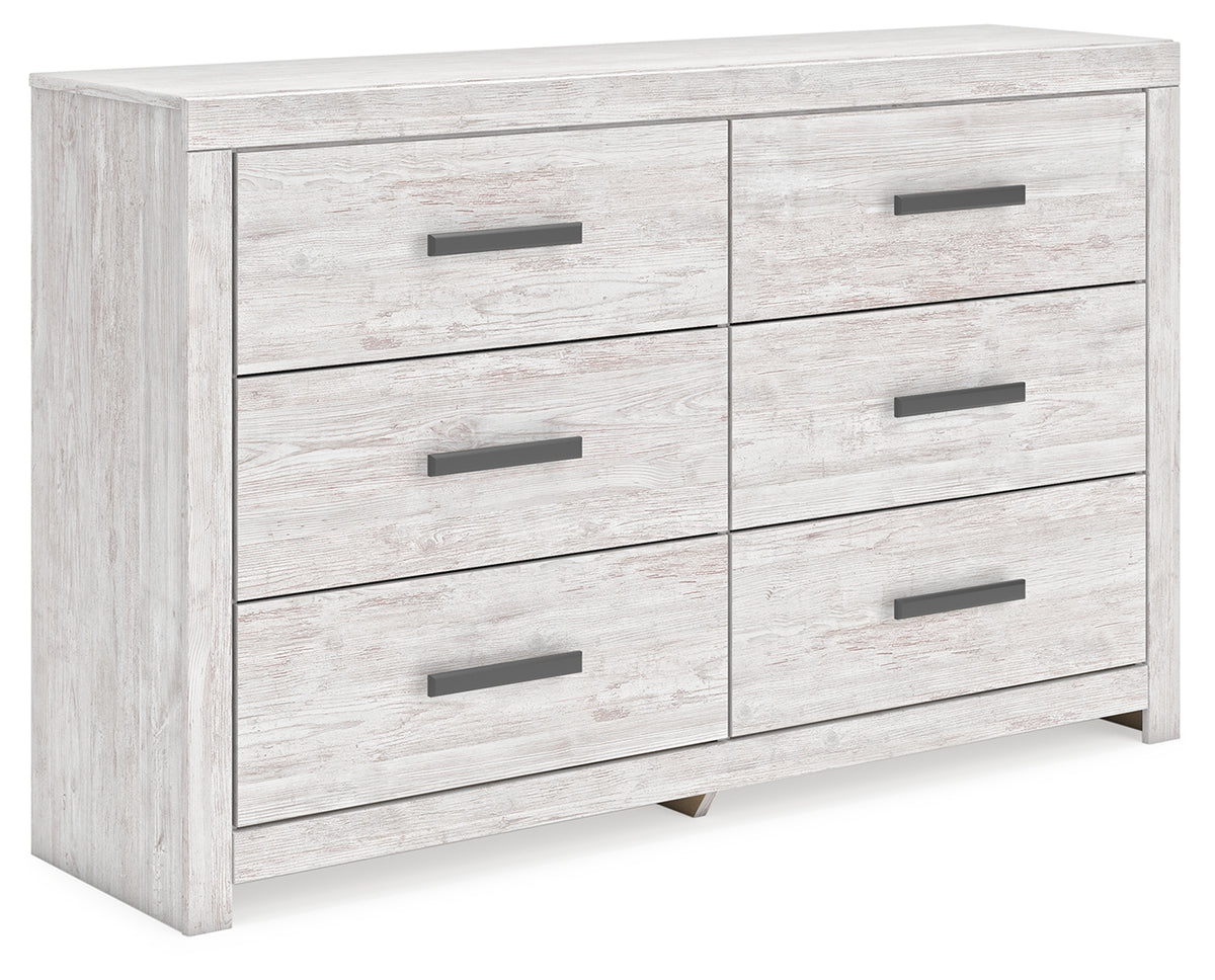 Diamond Furniture - Ashley Furniture - Cayboni Dresser - Six Drawer Dresser / Whitewash - B3788-31
