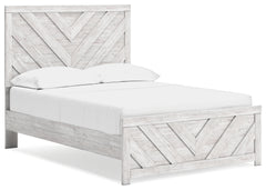 Diamond Furniture - Ashley Furniture - Cayboni Full Panel Bed - Full Panel Bed / Whitewash - B3788B2