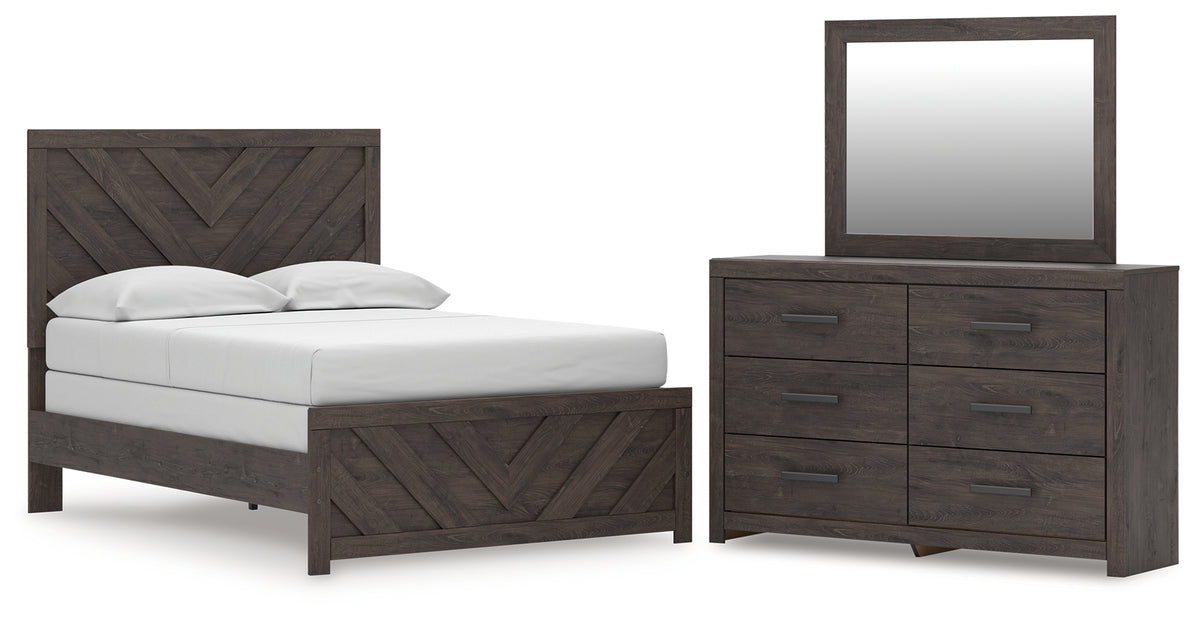Diamond Furniture - Ashley Furniture - Prendonea Full Panel Bed, Dresser and Mirror - Full Panel Bed, Dresser and Mirror - B3789B6