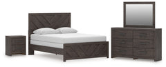 Diamond Furniture - Ashley Furniture - Prendonea Queen Panel Bed, Dresser, Mirror and Nightstand - Queen Panel Bed, Dresser, Mirror and Nightstand - B3789B10
