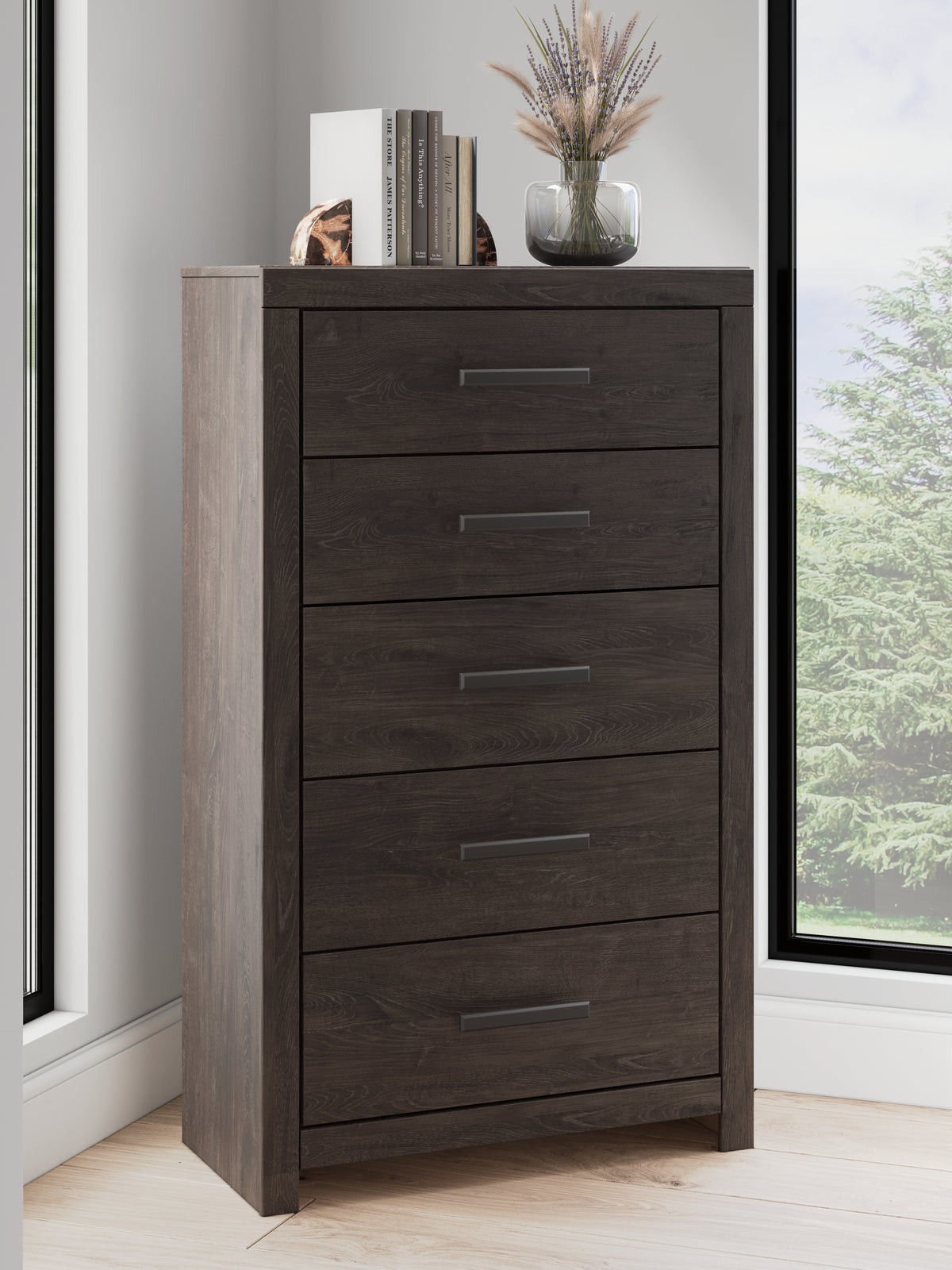 Diamond Furniture - Ashley Furniture - Prendonea Chest of Drawers - Five Drawer Chest - B3789-46