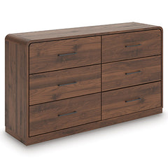 Diamond Furniture - Ashley Furniture - Fortlorn Bedroom - Dresser / Walnut Brown - PCB386-31