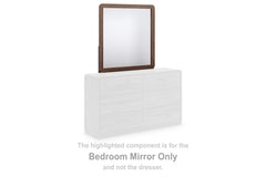 Diamond Furniture - Ashley Furniture - Fortlorn Mirror - Bedroom Mirror / Walnut Brown - PCB386-36