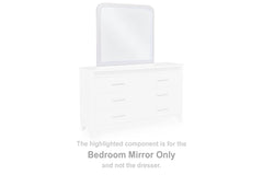 Diamond Furniture - Ashley Furniture - Jarlee Mirror - Bedroom Mirror / White - PCB392-36