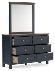 Landocken Full Panel Headboard, Dresser and Mirror