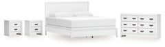 Diamond Furniture - Ashley Furniture - Binterglen King Panel Bed, Dresser and 2 Nightstands - King Panel Bed, Dresser and 2 Nightstands - B427B20