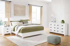 Diamond Furniture - Ashley Furniture - Binterglen King Panel Bed, Dresser and Nightstand - King Panel Bed, Dresser and Nightstand - B427B11