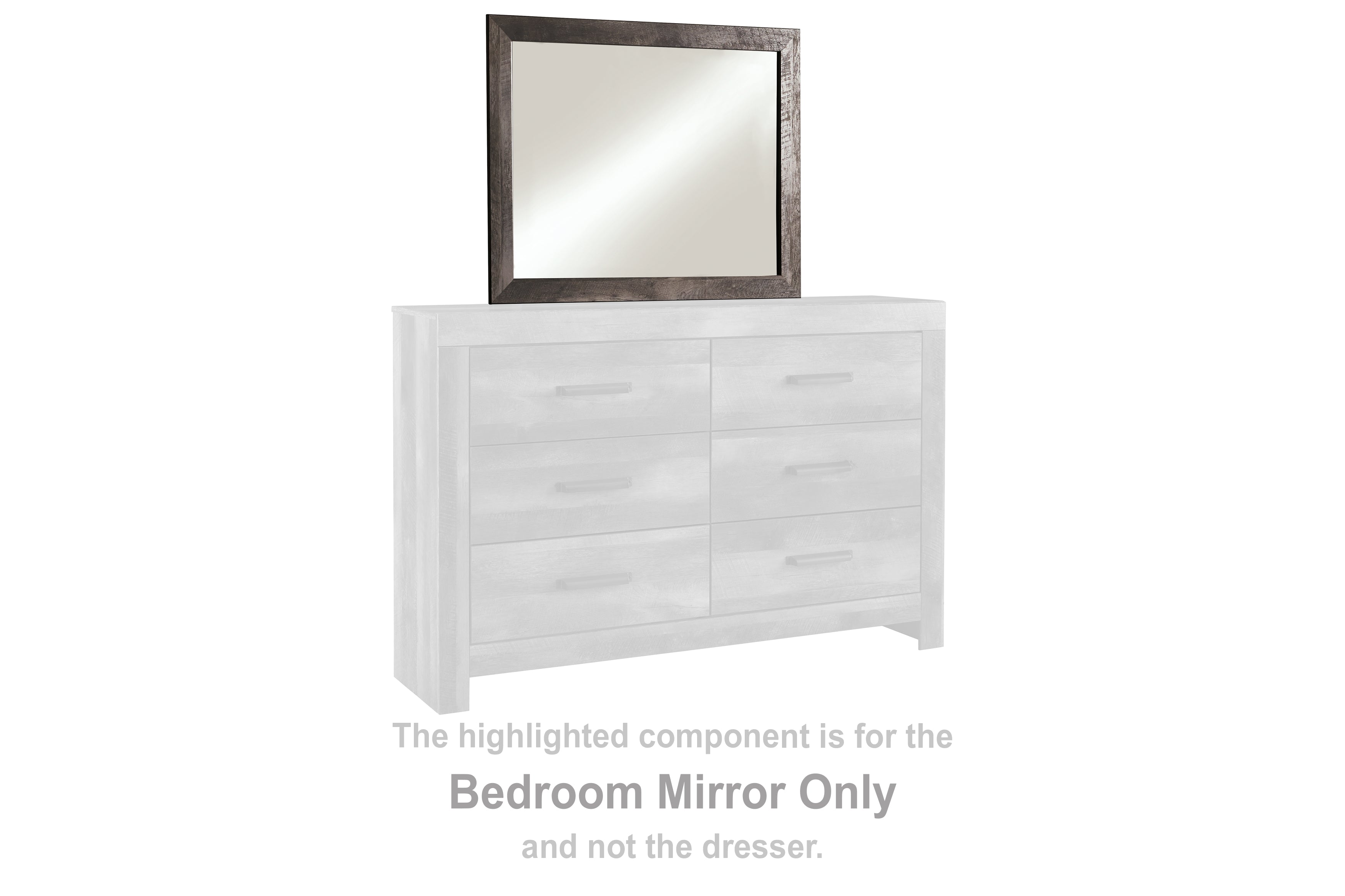 Diamond Furniture - Ashley Furniture - Wynnlow Bedroom - Bedroom Mirror / Gray - B440-36