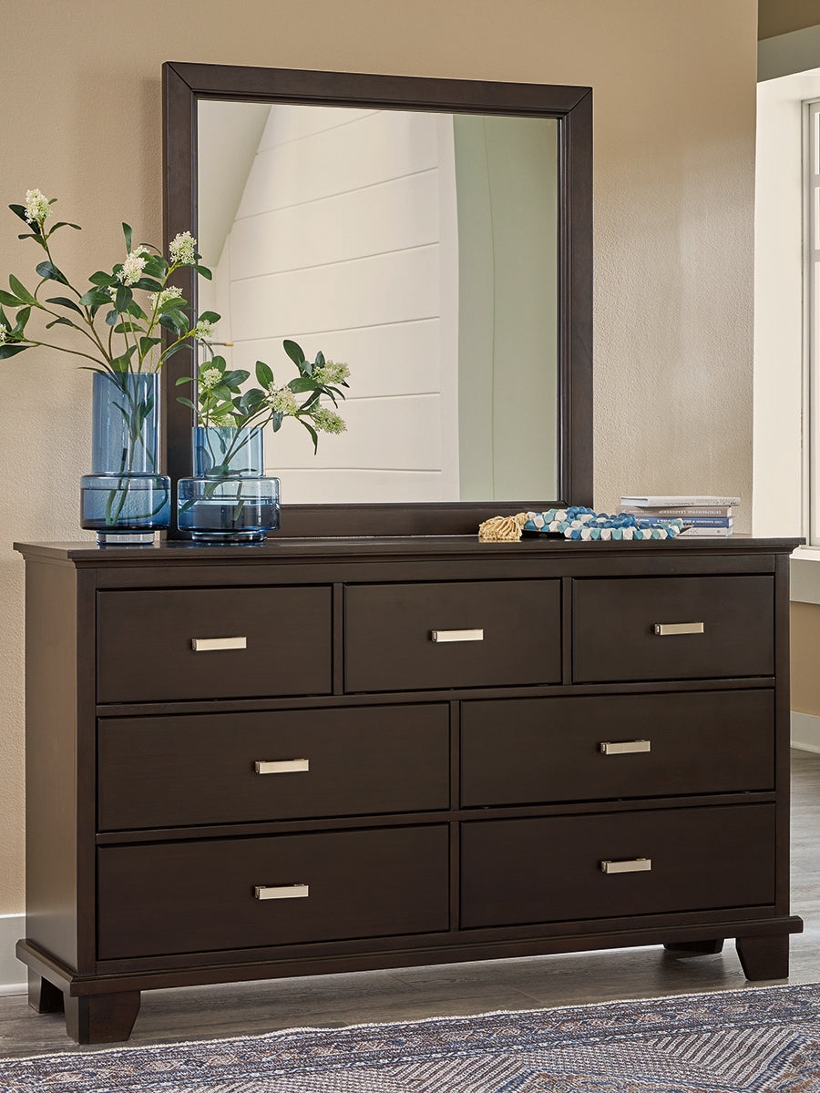 Diamond Furniture - Ashley Furniture - Covetown Dresser and Mirror - Dresser and Mirror - B441B1