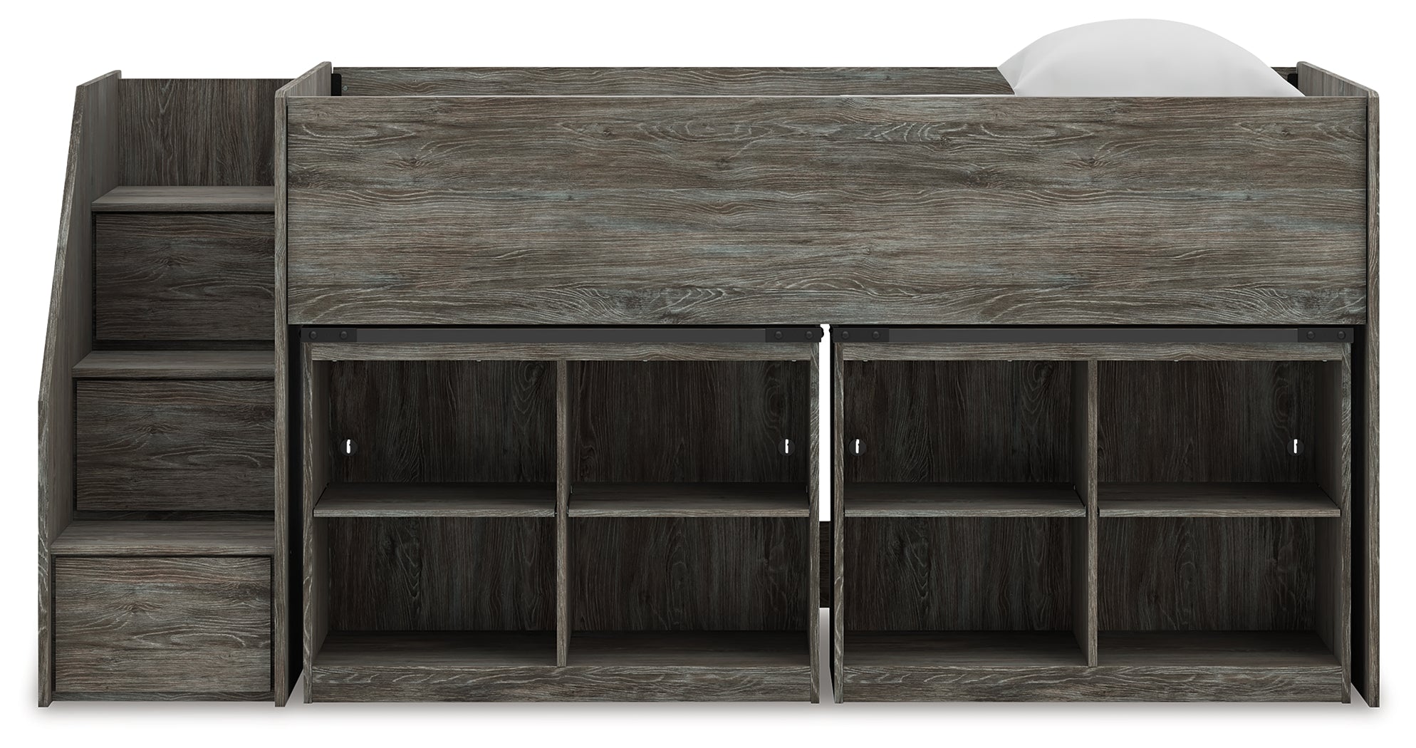 Frandern Twin Loft Bed with Drawer Storage