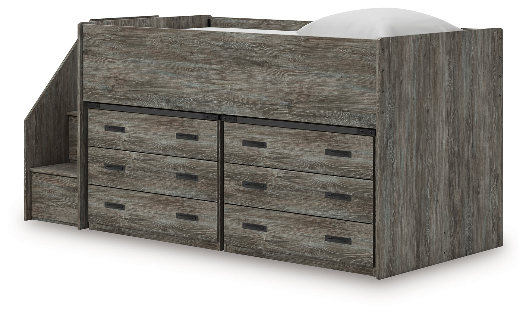 Frandern Twin Loft Bed with Drawer Storage