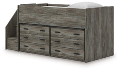 Frandern Twin Loft Bed with Drawer Storage