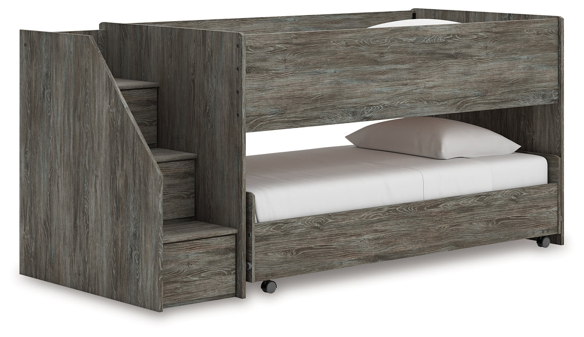 Diamond Furniture - Ashley Furniture - Frandern Twin over Twin Loft Bed - Twin over Twin Loft Bed - B4480B13