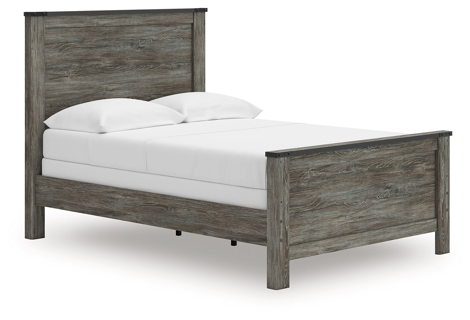 Diamond Furniture - Ashley Furniture - Frandern Bedroom - Full Panel Bed / Black/Gray - B4480B19