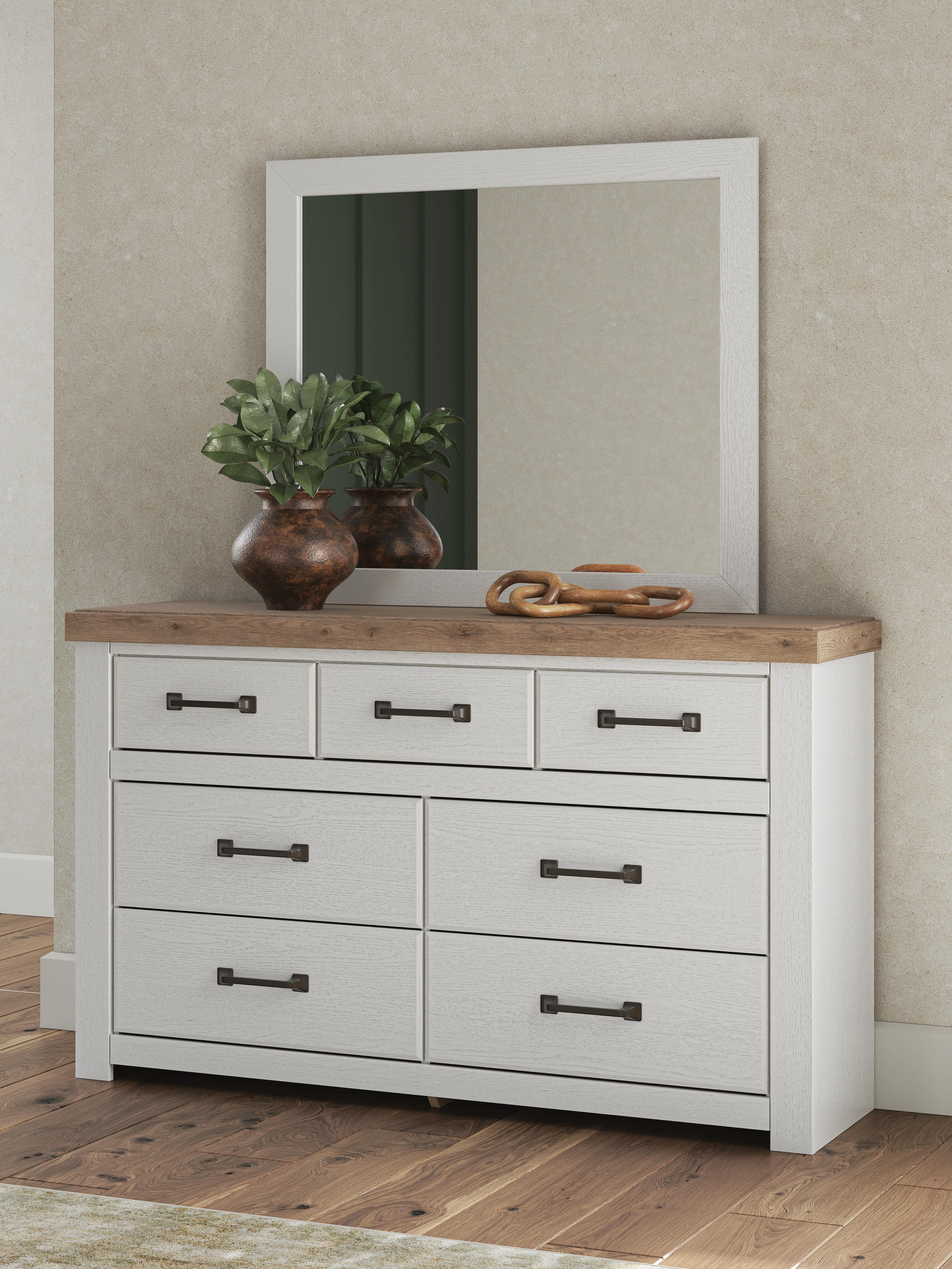 Diamond Furniture - Ashley Furniture - Savonport Dresser and Mirror - Dresser and Mirror - B4615B1