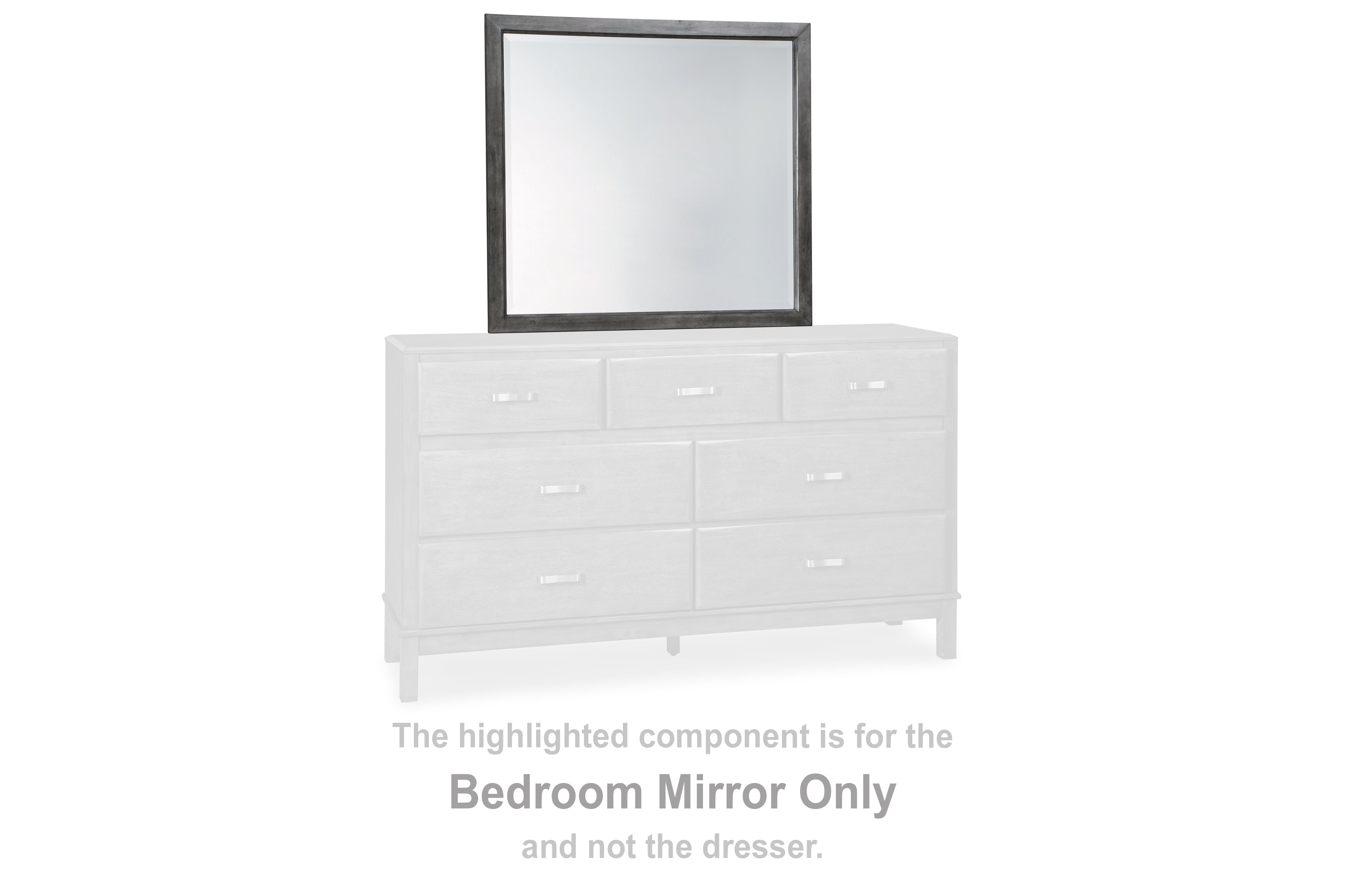 Diamond Furniture - Ashley Furniture - Caitbrook Bedroom - Bedroom Mirror / Gray - B476-36