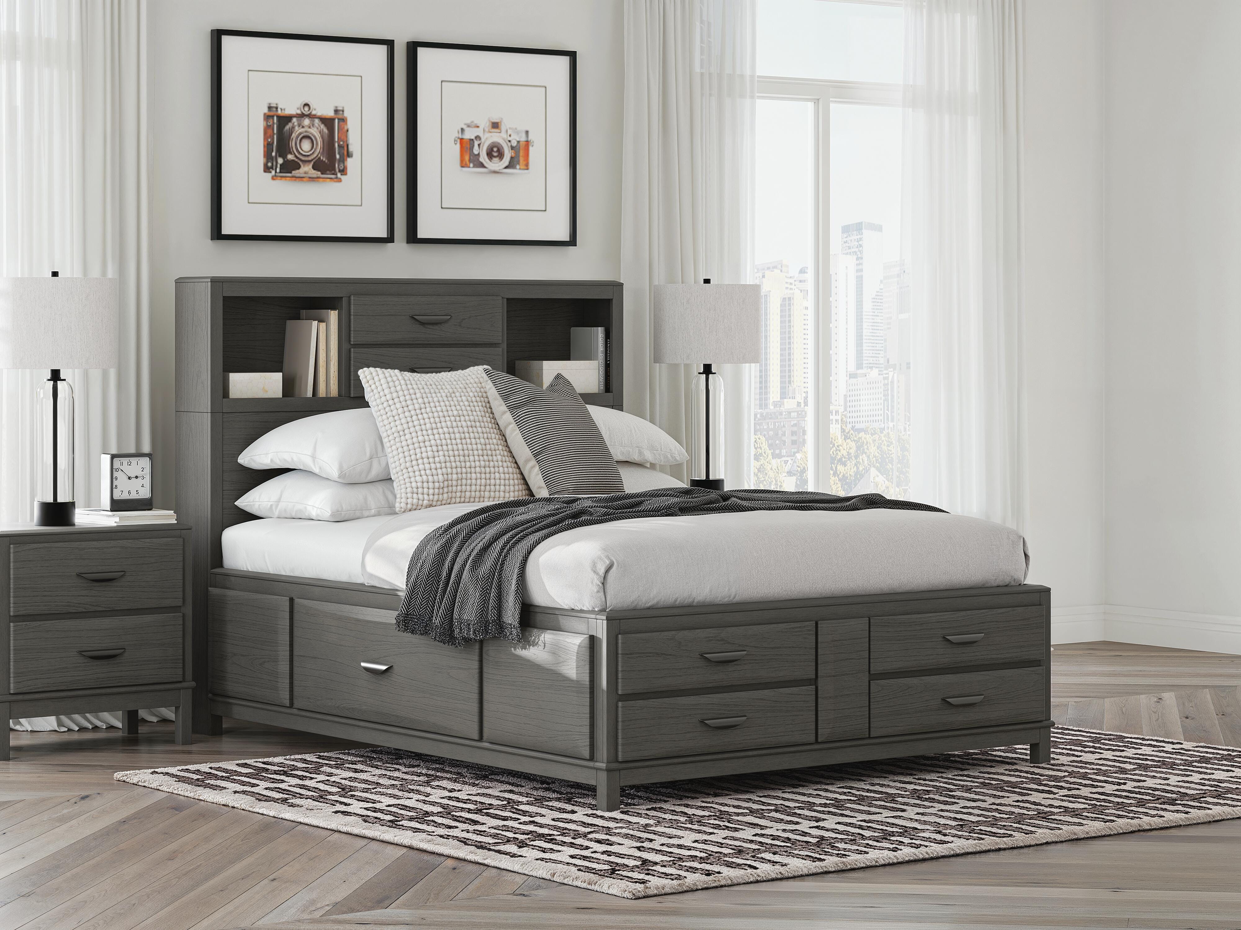 Diamond Furniture - Ashley Furniture - Mazing Queen Storage Bed - Queen Storage Bed - PCB478B4