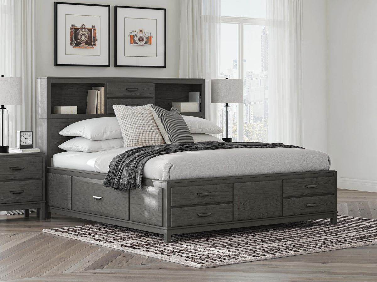 Diamond Furniture - Ashley Furniture - Mazing King Storage Bed - King Storage Bed - PCB478B6