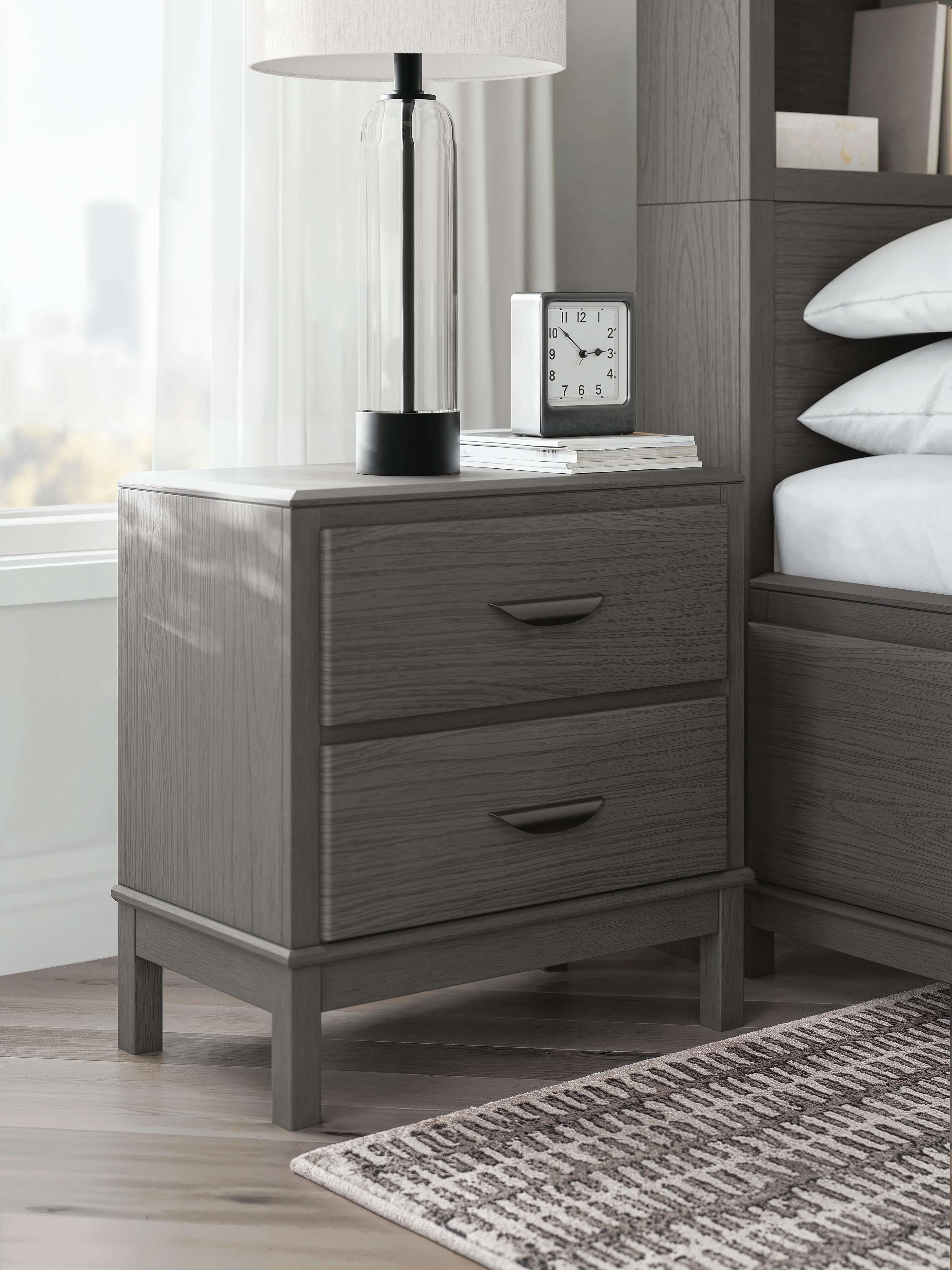 Diamond Furniture - Ashley Furniture - Mazing Nightstand - Two Drawer Night Stand - PCB478-92