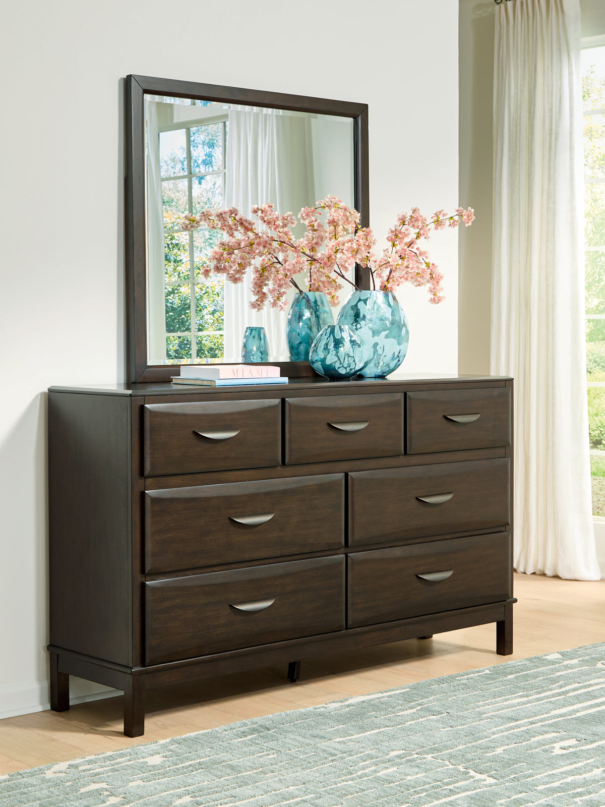Diamond Furniture - Ashley Furniture - Vanmore Dresser and Mirror - Dresser and Mirror - B479B1