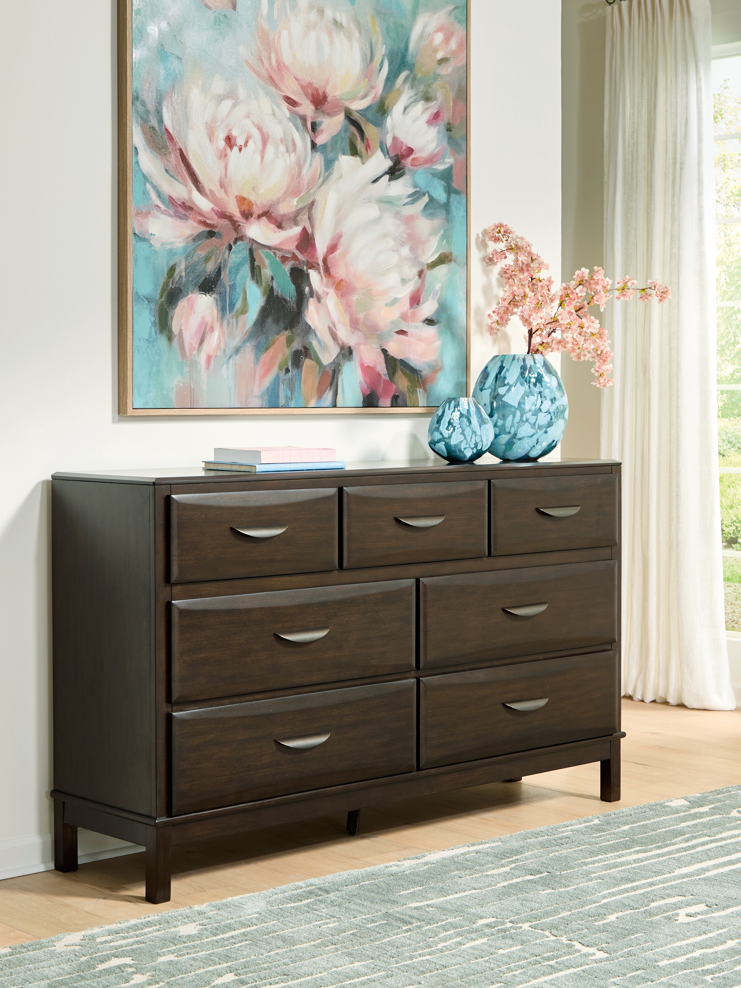 Diamond Furniture - Ashley Furniture - Vanmore Bedroom - Dresser / Dark Brown - B479-31