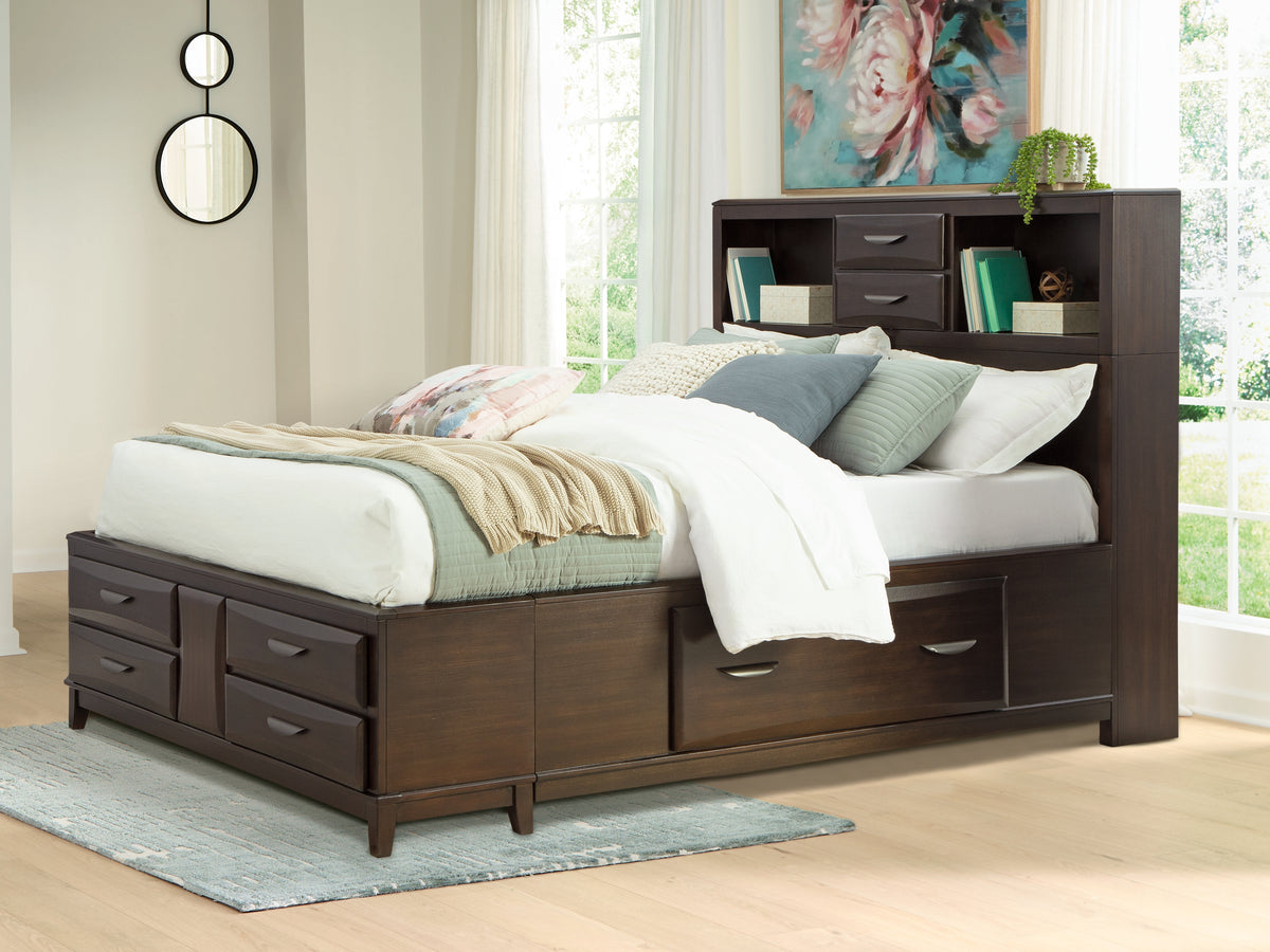 Diamond Furniture - Ashley Furniture - Vanmore Queen Storage Bed - Queen Storage Bed - B479B2