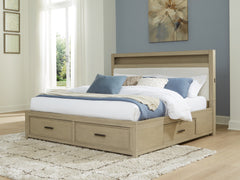 Diamond Furniture - Ashley Furniture - Calmoro Queen Bookcase Bed - Queen Bookcase Bed - B602B4