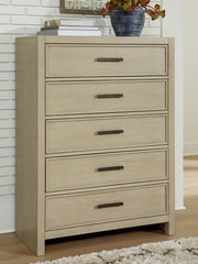 Diamond Furniture - Ashley Furniture - Calmoro Chest of Drawers - Five Drawer Chest - B602-46