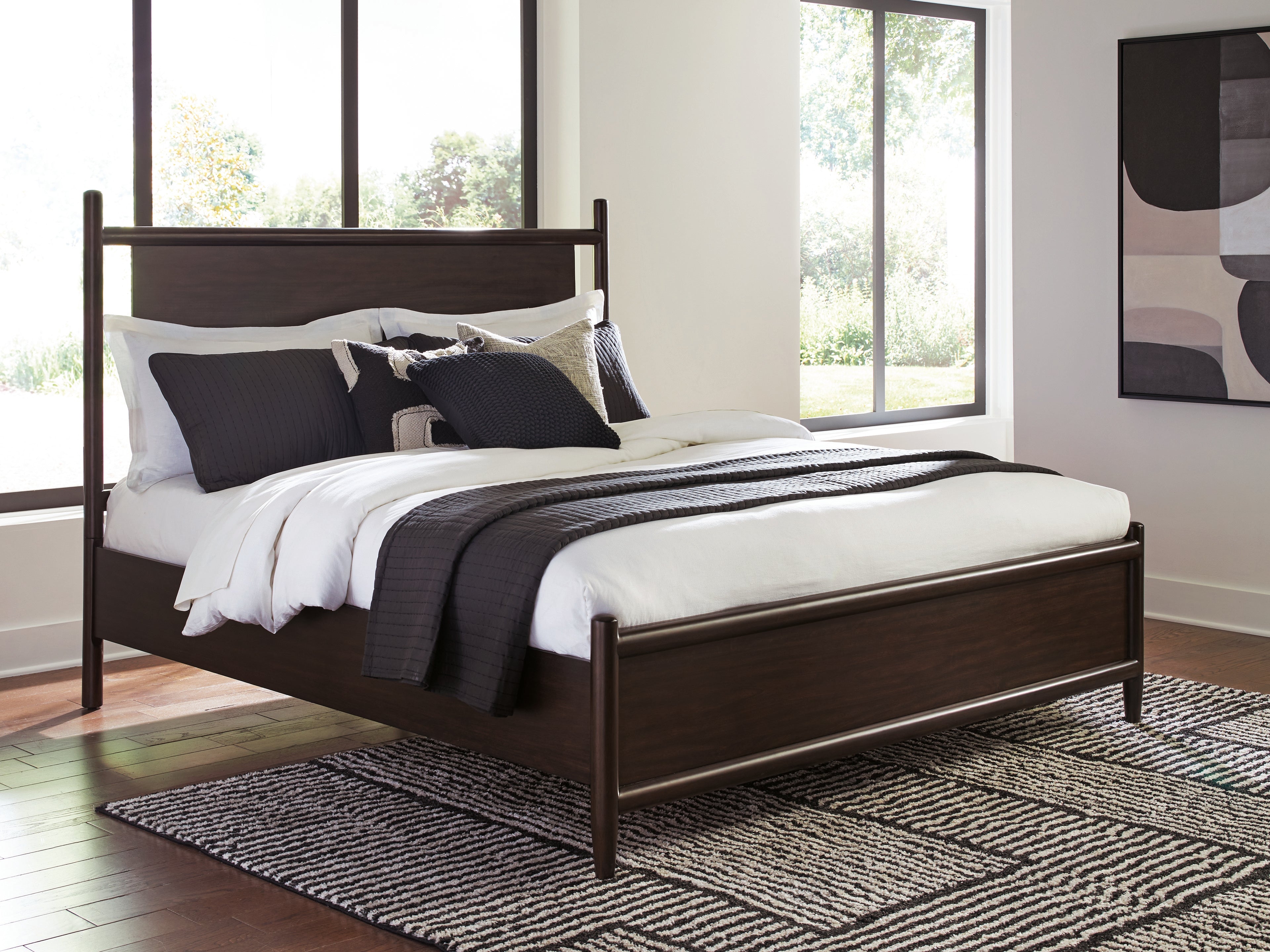 Diamond Furniture - Ashley Furniture - Dantenton Queen Panel Bed - Queen Panel Bed - B611B2