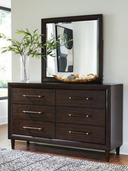 Diamond Furniture - Ashley Furniture - Dantenton Dresser and Mirror - Dresser and Mirror - B611B1