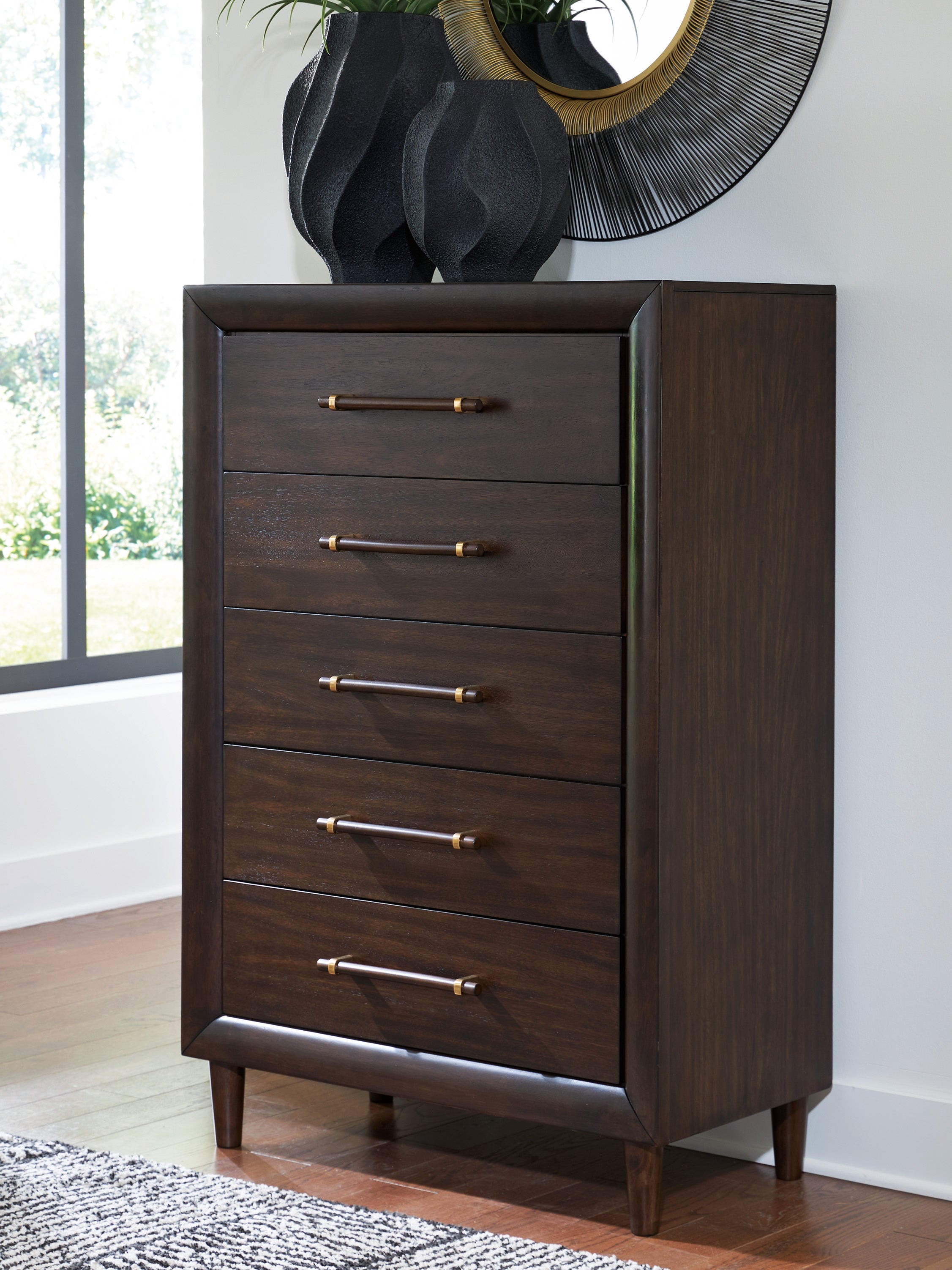 Diamond Furniture - Ashley Furniture - Dantenton Chest of Drawers - Five Drawer Chest - B611-46